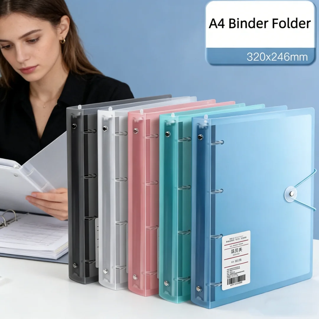 Binder Clip Assorted - A4 파일 폴더, D형 4구멍 링