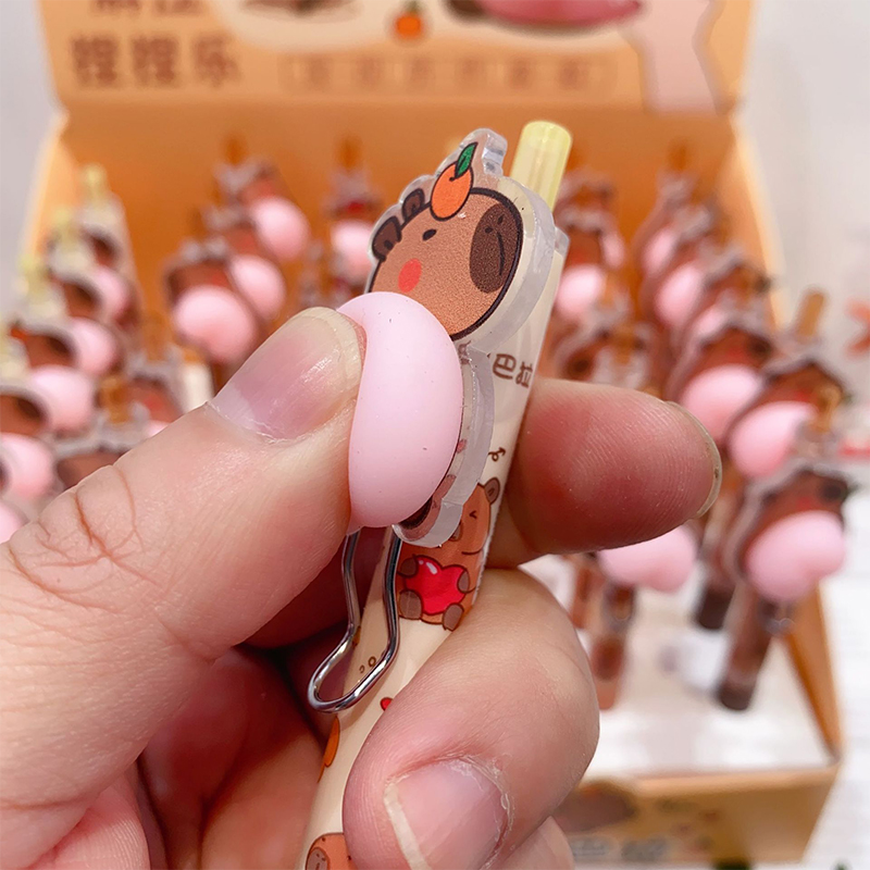 매력적인 카피바라 캐릭터 만화 젤 펜 0.5mm 어린이 - Stationery Supplier 리뷰 및 가격