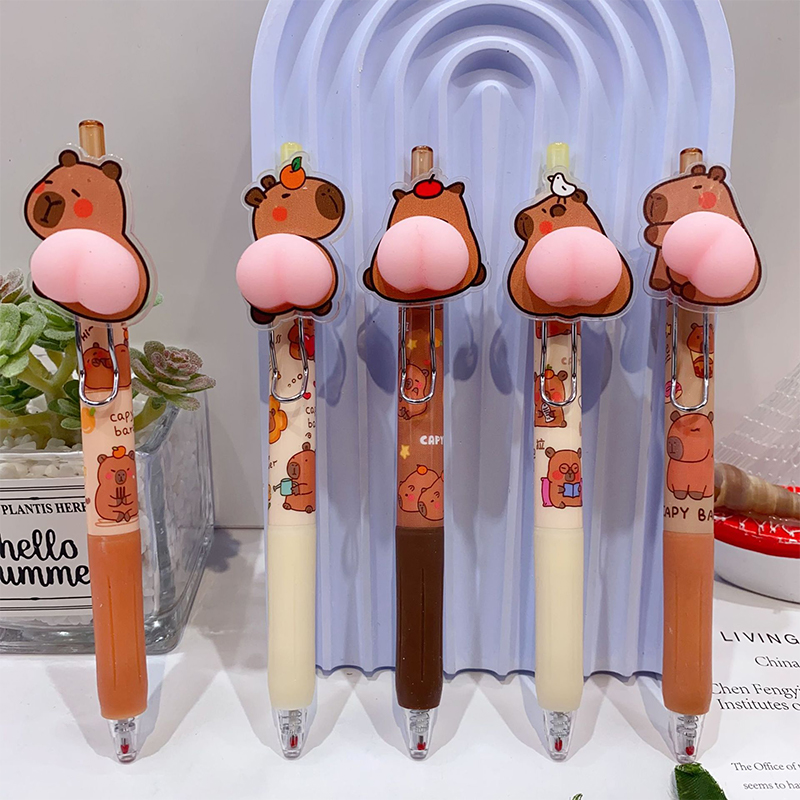 매력적인 카피바라 캐릭터 만화 젤 펜 0.5mm 어린이 - Stationery Supplier 리뷰 및 가격