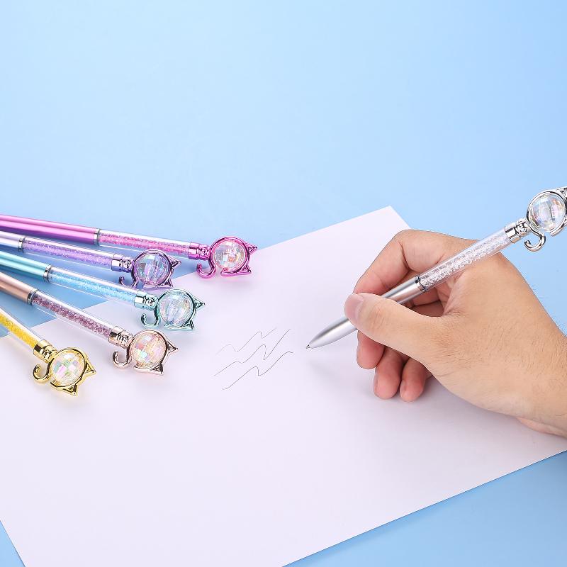 /KQM/2pc 크리 에이 티브 빛나는 라인스톤 펜 만 - Stationery Supplier 리뷰 및 가격
