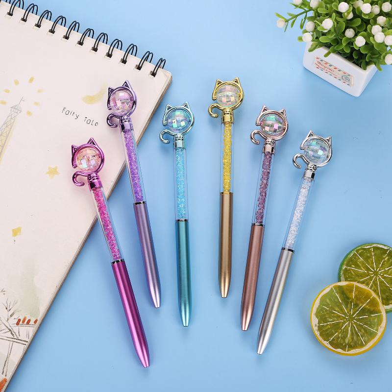 /KQM/2pc 크리 에이 티브 빛나는 라인스톤 펜 만 - Stationery Supplier 리뷰 및 가격