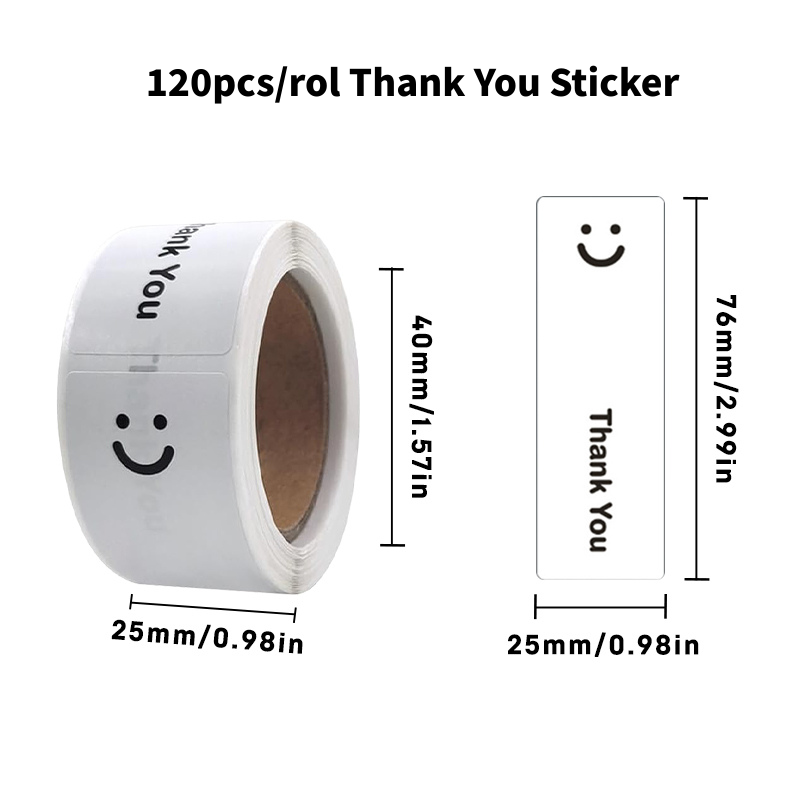 KAYSION 120개/롤 감사 스티커 씰 라벨 소규모 - Sticker Label Roll 리뷰 및 가격